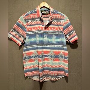 Chubbies Men's Tribal Pattern Shirt - Red, Blue, Gray